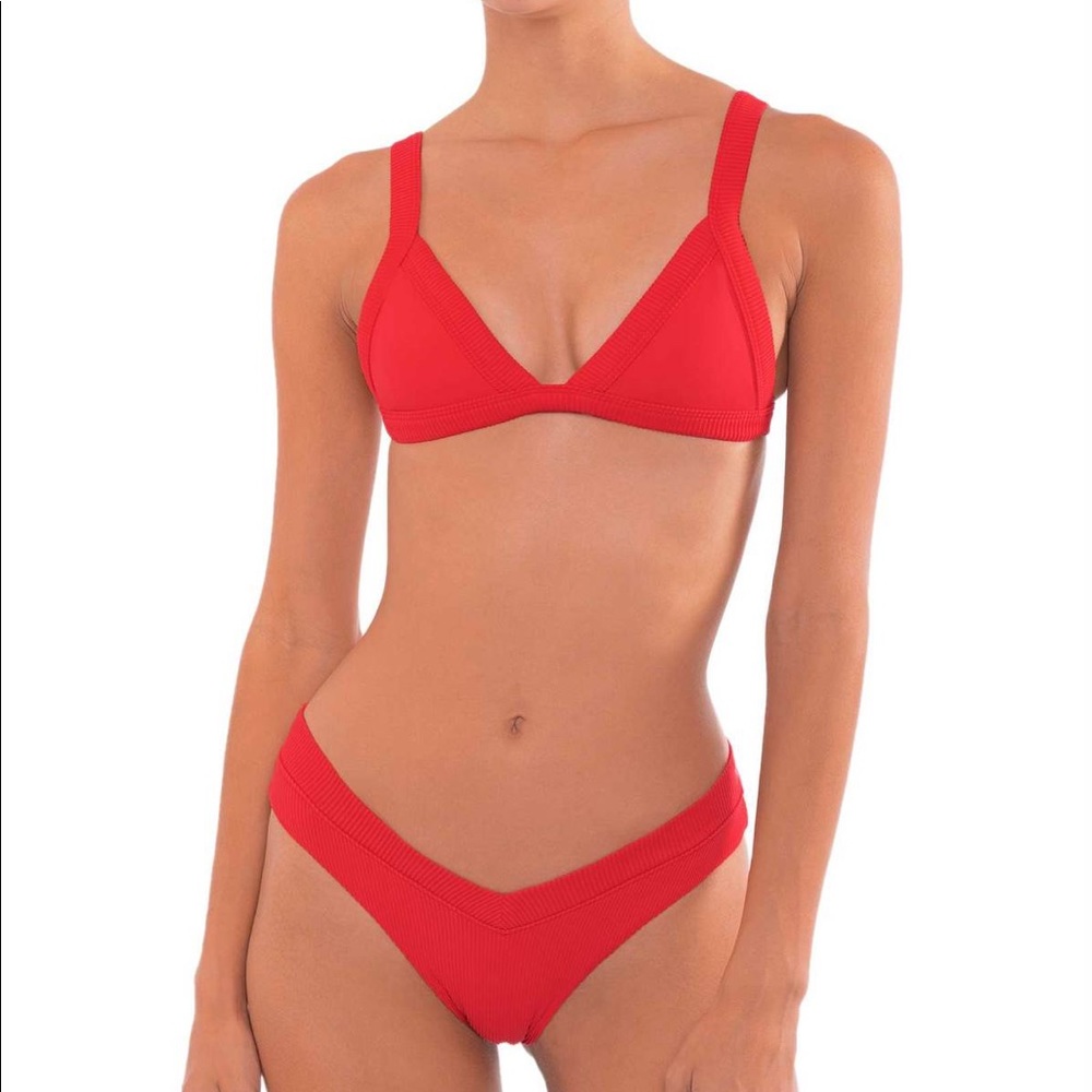 ONEONE Swimwear Red Bikini Set